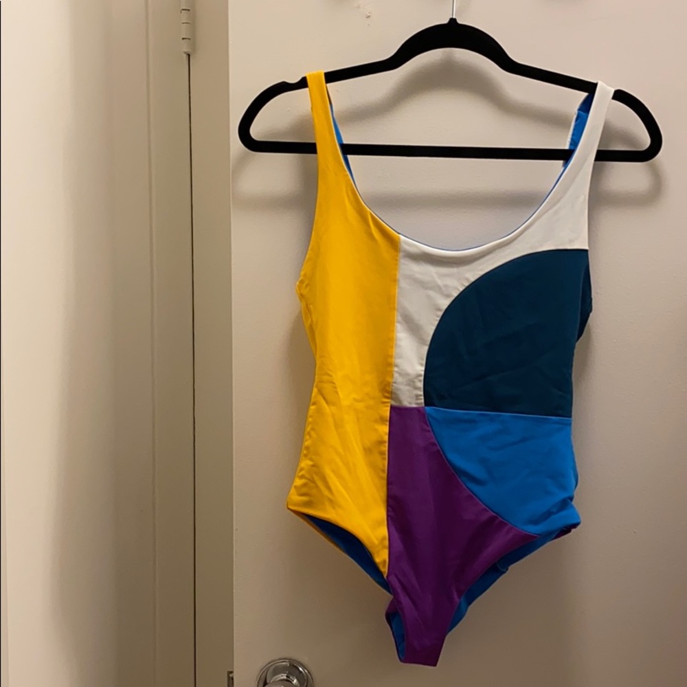 Mara Hoffman new colorblock Swimsuit w/ liner